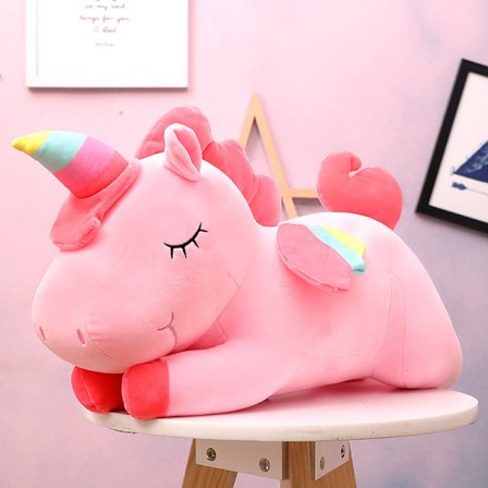 Kawaii Unicorn Plyschleksak Mjuka Mjuka Enhörningsdockor
