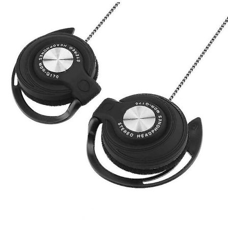 3,5 mm Trådbundna Spelheadset On-Ear Sport Hörlurar Öronkrok Musik Hörlurar