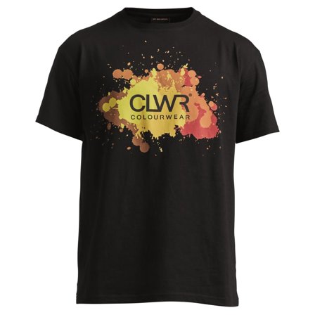 ColourWear Men's Splash Tee Men short-sleeved sweaters Black S