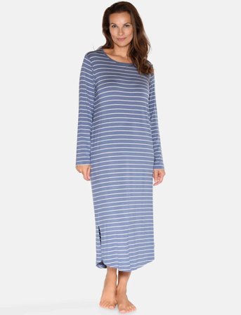 CCDK Copenhagen Nicole Longsleeved Long Dress - Blue - S