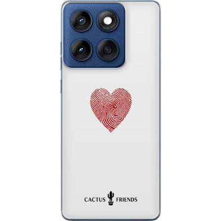 Kompatibelt Mobildeksel til Motorola Motorola Edge 60 Cactus and Friends - Fingerprint Love