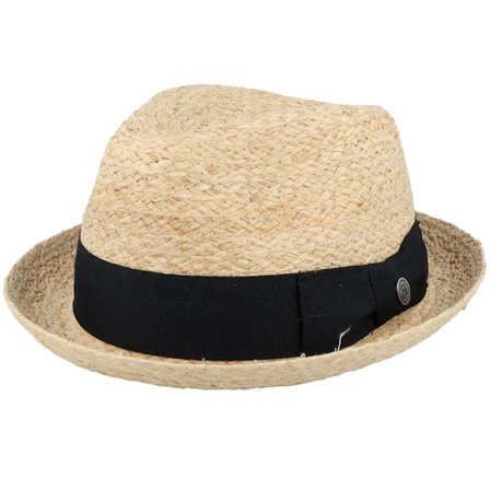 Jaxon & James - Beige straw Cappello - Saybrook Raffia Hat Natural Trilby @ Hatstore