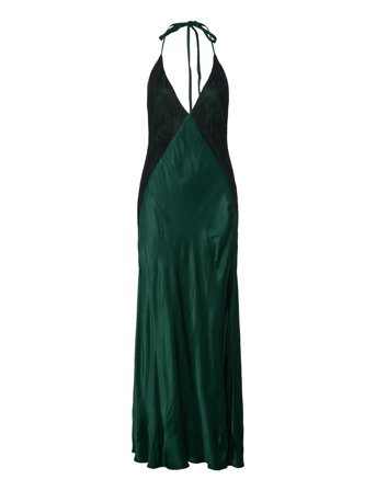 Bardot Estrella Halter Maxi Dress - Green - 38