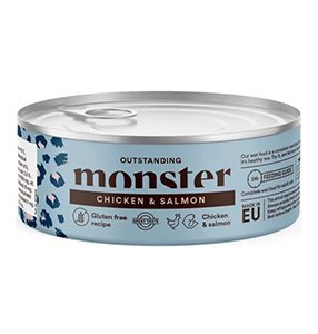 Monster Adult Cat, Chicken/Salmon, 100g Burk