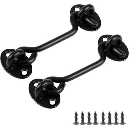 Dørfanger, rustfritt stål, utvendig dørlås, med monteringsskruer, dørfanger for vindu, låvedør, 75 mm, B