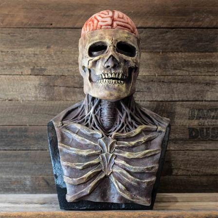 Halloween Skelett Helhuvud Skalle Mask Huvudbonader Cosplay Rekvisita
