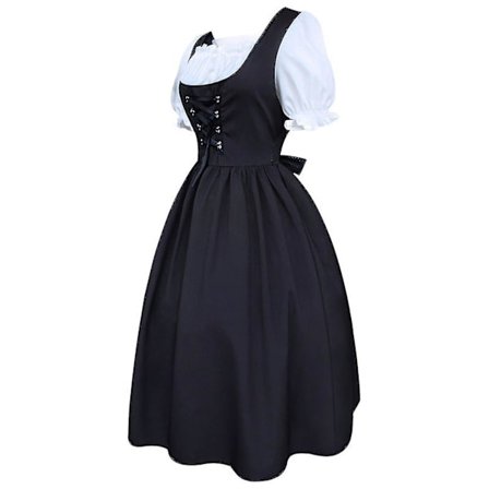 Oktoberfestdrakt for kvinner Bayersk ølflicke Drindl Tavern Maid Dress New V