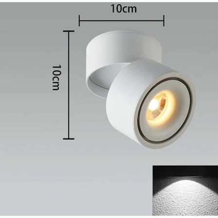 Spotlight LED-taklampa (5W vit (kallt ljus)