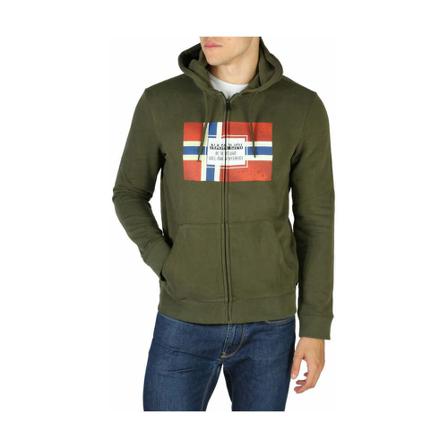 Napapijri, Hoodie Groen, Heren, Maat:S