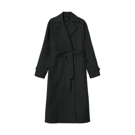 Mango Trench Frakke -- Grøn, Dame Uldfrakker