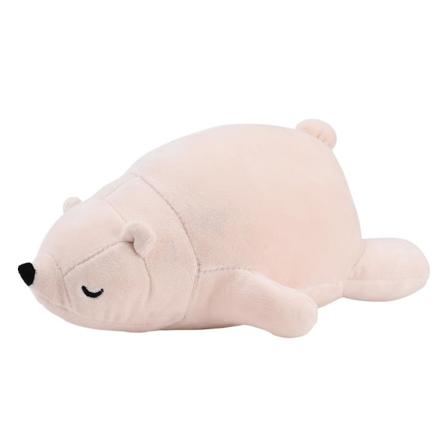 Isbjørn Kosedyr for Barn, Kawaii Plysj Plysjleker Valp Ting for Småbarn Søt Myk DB White 35cm