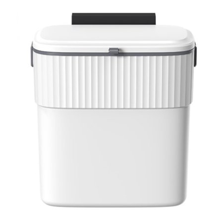 Køkkenaffaldsspand - Hængende affaldsspand med låg, vægmonteret skraldespand til køkkenskabsdør, lille affaldsspand under vasken til skab, badeværelse