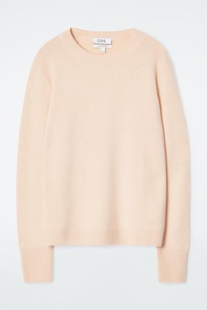 COS Women's Cashmere Jumper in Orange