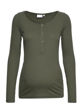 Mlellen Lia L/S Top Nf A. Green Mamalicious