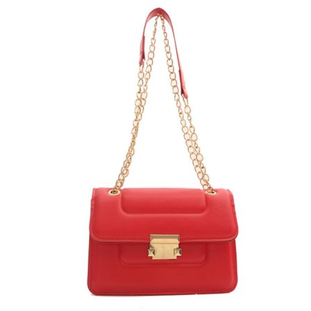 Enkel axel underarmsväska Liten fyrkantig väska RÖD