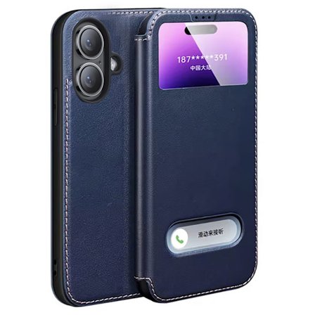 iPhone 16 - Elegant och skyddande läderskal från Leman