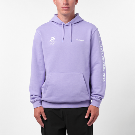Salomon - Midlayer Gold Graphic Hoodie Uni - Violet Tulip