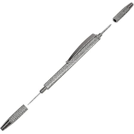 Botao vindusviskerdyse justeringsverktøy, vindusvisker vindusspylervasker dyse rengjøringsnål korrosjonsblokkering fjerning (1 stk, sølv)