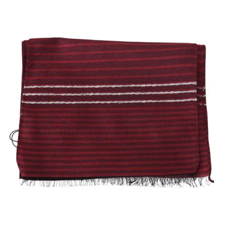 Missoni, Wool Striped Fringes Scarf Czerwony, Mężczyzna, Rozmiar: ONE Size