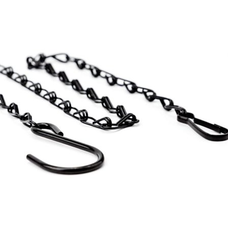 12 stk. 22,4 tommer Hængende Kæder Metal Stål Kæde med Krog