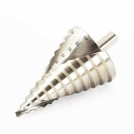 Professionell HSS stegborr - Paring borr set, konisk borr för rostfritt stål, metall, trä, plast (6-60mm, skaftlängd: 12mm)