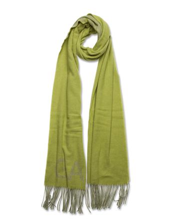 Wool Mix Fringed Scarf Accessories Scarves Winter Scarves Vihreä Ganni