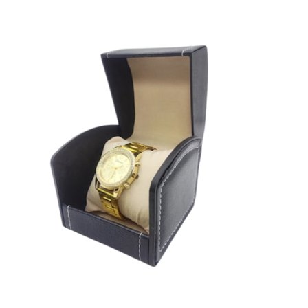 Luksus urboks til mænd - Enkelt ur-displayetui Black