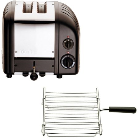 Dualit Brødrister Classic 2 skiver med grillfunktion, Sort | KitchenOne