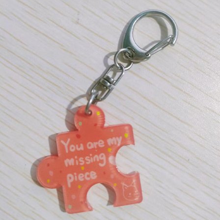 Olet kadonnut palani aakkoset riipus palapeli avaimenperä Key R