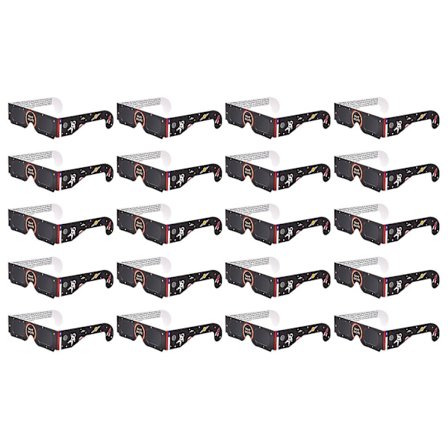 20 stk. solformørkelsesbriller Filter Skadeligt lys Øjenbeskyttelse Papirramme Briller til solformørkelse [DB] B