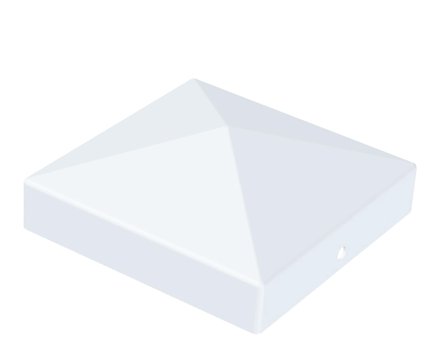 Jabo 36227 Stolplock 71×71 mm Vit, Utemiljö