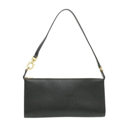 Salvatore Ferragamo Pre-owned, Pre-owned Leather Handbag Zwart, Dames, Maat:ONE Size,leer
