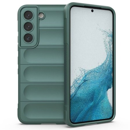 Blødt grebsformet cover til Samsung Galaxy S22 - Grøn