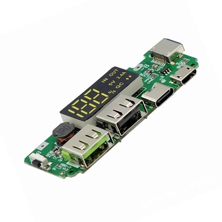 18650 Litiumbatteriladdare Kort Mobil Strömmodul med Inbyggt Överladdnings- och Överurladdningsskydd