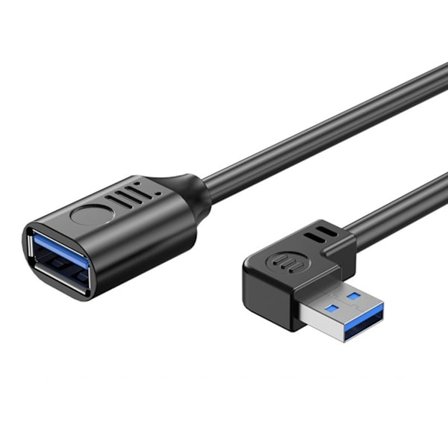 USB förlängningskabel 3.0 hane till hona Data Sync USB -förlängningssladd 90 grader 5 Gbps höghastighetsladdningskabel för mus