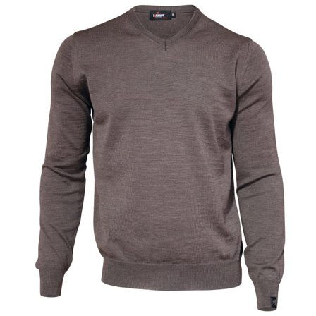 Ivanhoe Men's Cashwool V-Neck Men long-sleeved sweaters Brown M