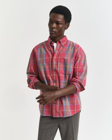 GANT Herren Oversized Karohemd aus gewaschenem Twill (M)
