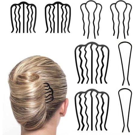 ING Hiusneula 8 kpl Hiusklipsi Hiusasusteet Sivukampa U-muotoinen Sotkuinen Nuttu Hammastettu Puristin Hiusasusteet Häähiusklipsit Naiset Retro Ja 