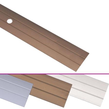 Vidaxl Golvprofiler 5 St Aluminium 134 Cm Brun Brun