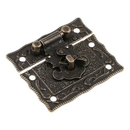 Antiikki Relief-Koristeellinen Lukkolaatikko Tarvikkeet Seos Neliö Solki Vintage Laatikko