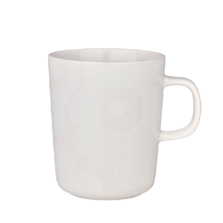Marimekko UNIKKO MUG 2,5 DL Kök & matlagning Unisex Vit 8x9,5 cm