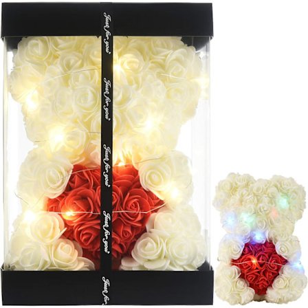 Rosbjörn Kvinnor Presenter Till Födelsedagspresenter Till Mamma Present Flickvän Presenter Till Henne Mjölkvit