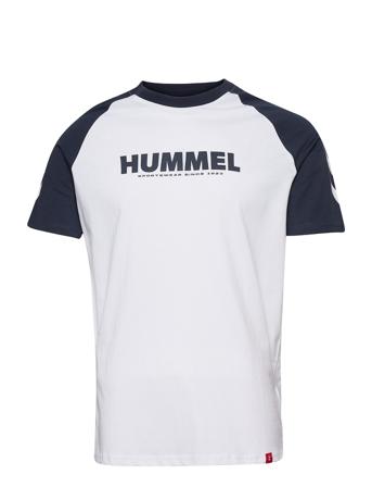 Hmllegacy Blocked T-Shirt T-shirts Short-sleeved Vit Hummel