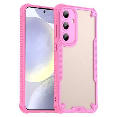 SKALO Samsung S25+ Armor Hybrid Frosted Skal - Rosa