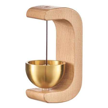 Nymodig Dörrklocka i Trä Hängande Trä Butiksklockor för Ytterdörr LGL