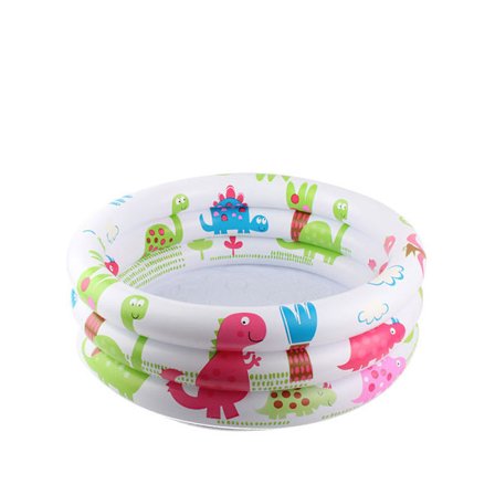 Barnpool, Rund Uppblåsbar Pool, Infl, ZQKLA