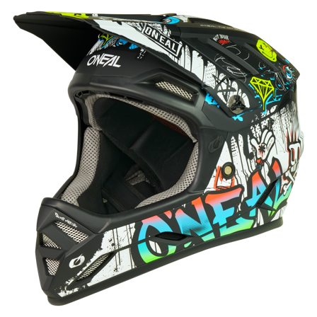 Kypärä Downhill MTB O'Neal Backflip Musta/Valkoinen L