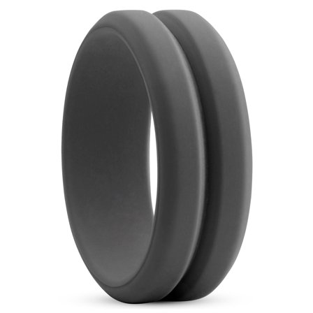 Anillo de silicona gris oscuro for Men
