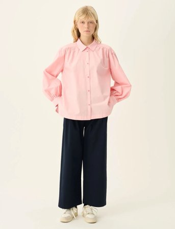 Rue de Tokyo Sloan Organic Garment Dyed Poplin - Pink - L