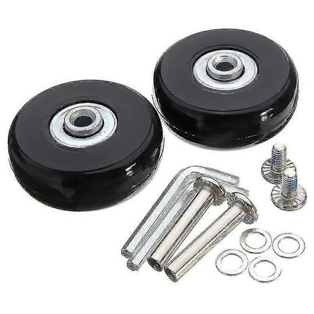 Koffert Hjul, Bagasje Koffert Reparasjon Hjul Kraftig Last 50mm Stille Gummi Universal Svingbart Reserve Transporthjul Erstatter 2 stk Hjul For 